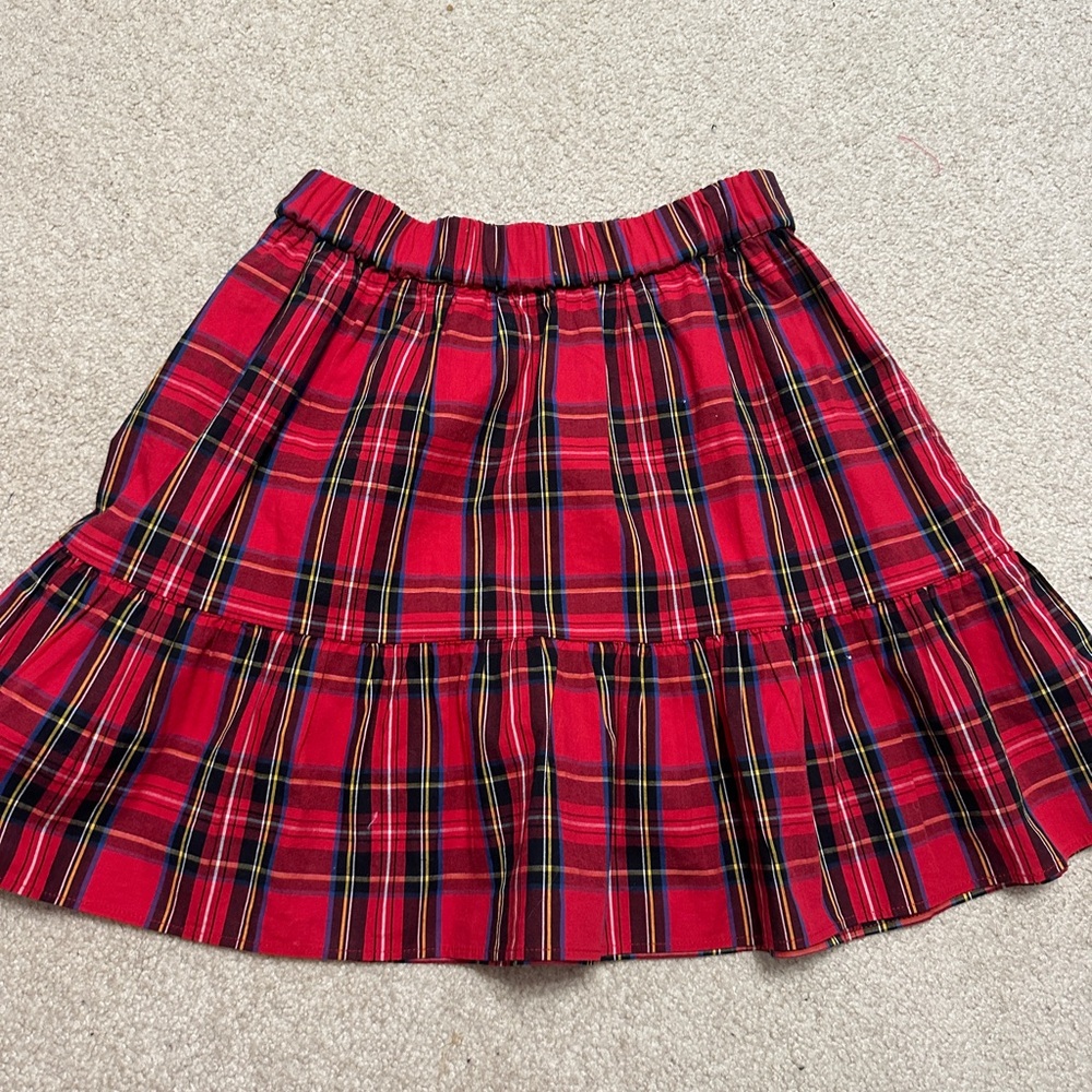 Crew cuts Red Plaid Girls Skirt